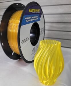Filamento PETG Masterprint Translúcido Amarelo 1.75mm 1kg