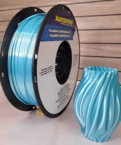Filamento PLA Masterprint Silk Azul Tiffany 1.75mm 1kg